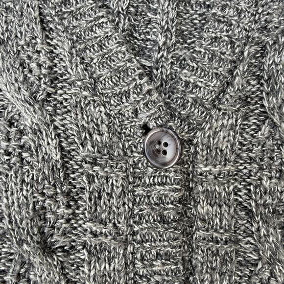 Vintage 90s Alfred Dunner Heather Dark Gray Knit Sweater Vest 2X Made in USA - Picture 3 of 7